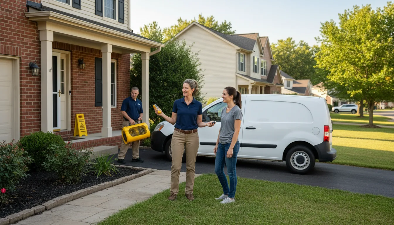 Residential water damage restoration in Brownsville, PA